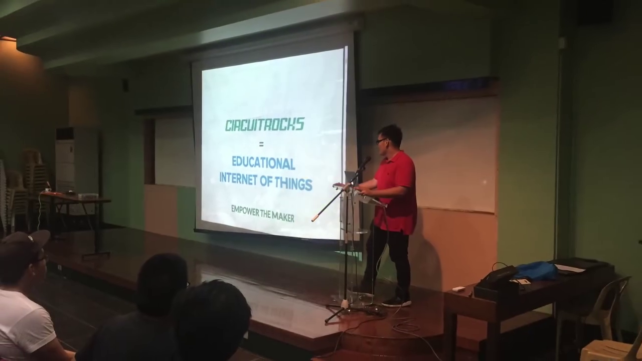 Students attending a campus tech community talk at Mapúa University on May 2, 2017