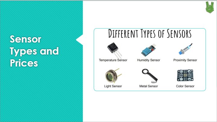 Sensor Types and Prices