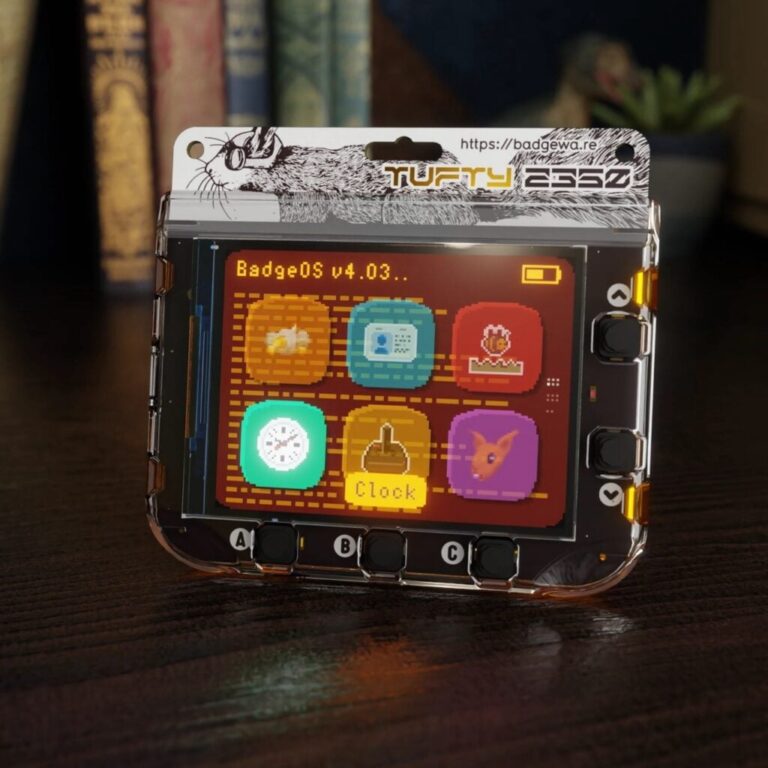 Pimoroni RP2350 Badgeware: Smart Wearable Badges for Makers