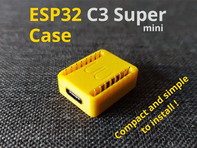 A Snap-Fit 3D-Printed Case for the ESP32-C3 Super Mini