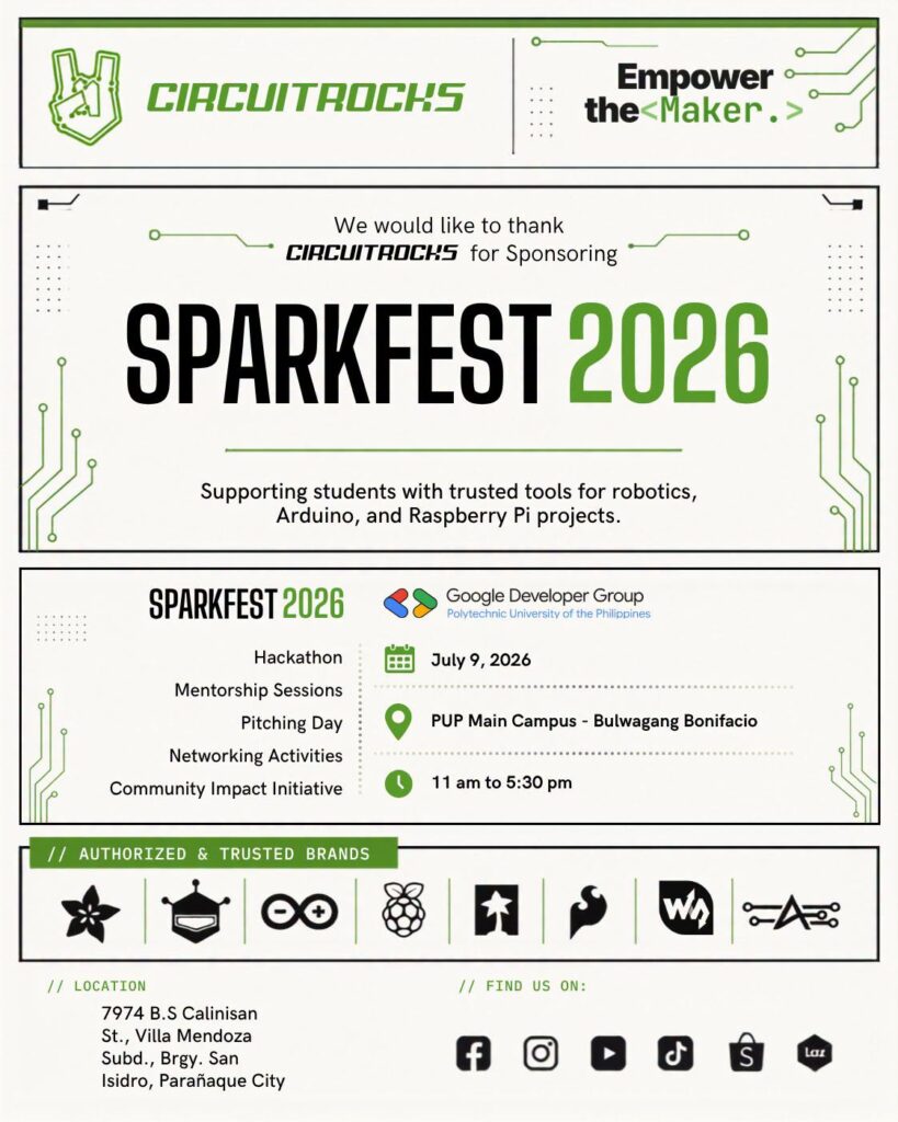 Circuit.Rocks Sponsors SparkFest 2026: GDG PUP Hackathon on July 9