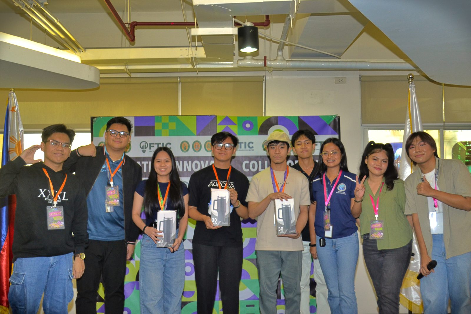 Raffle winners with their prizes at Create & Conquer 2026