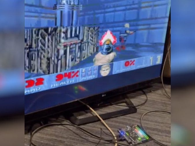 Doom Runs on a Scratch-Built RISC-V CPU on an FPGA
