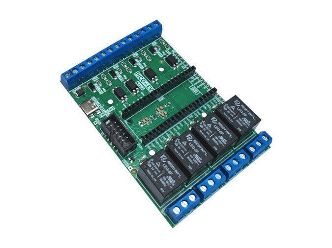 Olimex PICO-EVB Turns a Raspberry Pi Pico Into a Mini-PLC