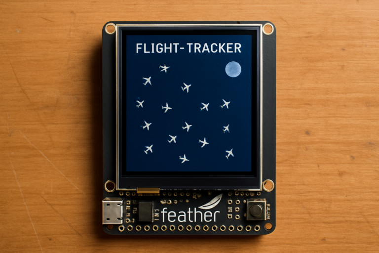 Weekend Build: A Moon-Transit Flight Tracker on Feather RP2350