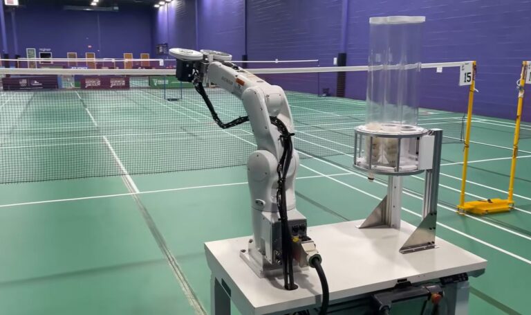 An ATmega Robot Arm That Serves Badminton Shuttlecocks