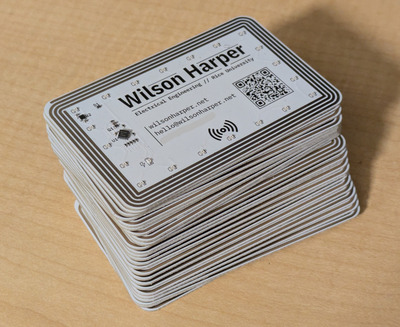 ATtiny816 PCB Business Card Runs 21 LEDs on Harvested NFC Power