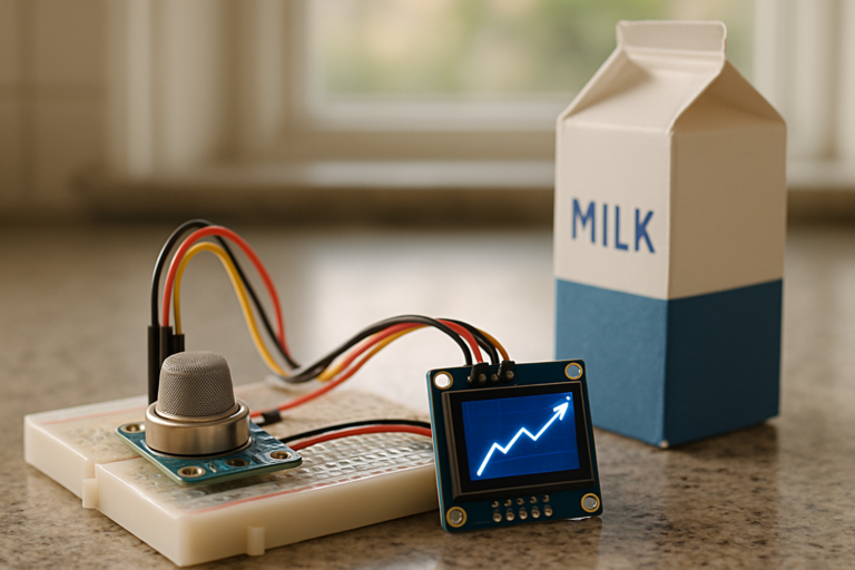Build a Digital Nose: an SGP30 Sensor That Sniffs Out Spoiled Milk