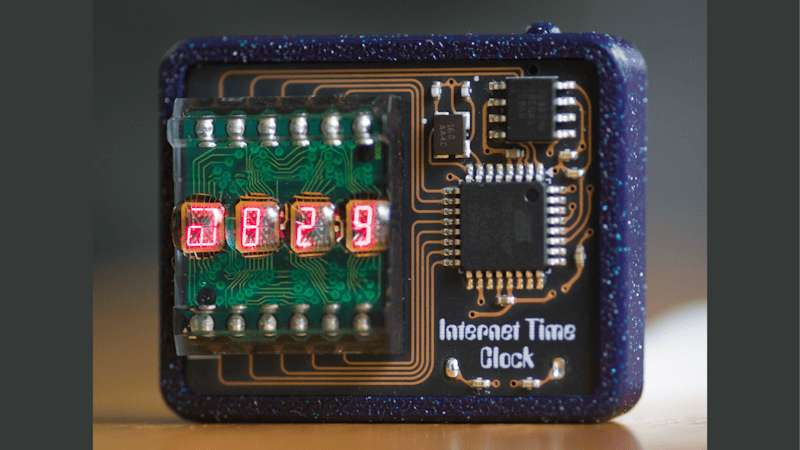 This ATmega328P Clock Keeps Swatch’s Failed Internet Time Alive
