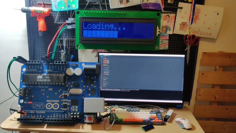 This Giant 16×2 Character Display Runs on an RP2040 and 1,000 LEDs