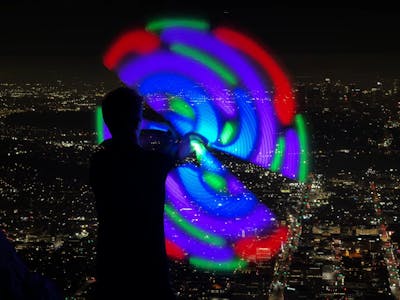 This LED Staff Turns a Teensy 4.1 Into a Handheld PoV Display