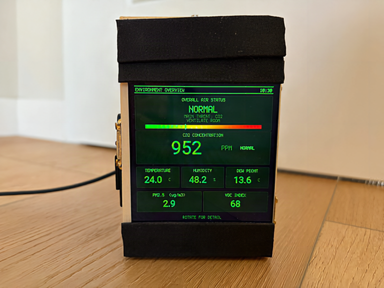 AIR PRO: Pip-Boy Air Quality Monitor on Qualia S3 + SEN66