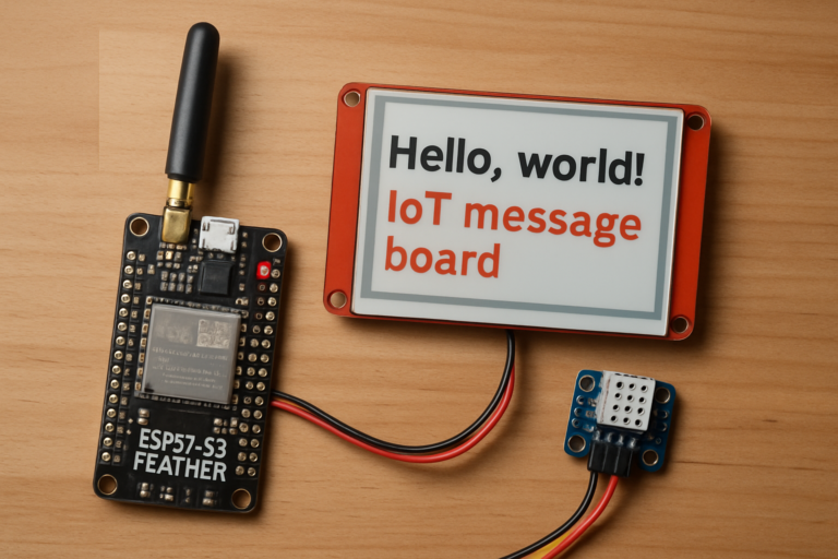 Off-Grid LoRa Message Board Pairs ESP32-S3 with E-Ink Display