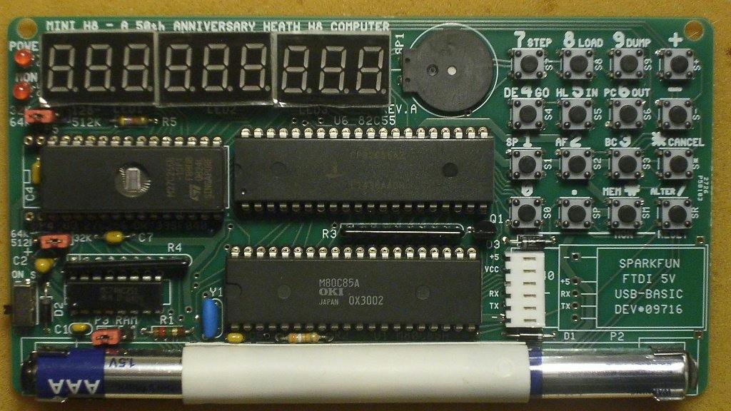 H8 Mini: Build a Palm-Sized 8085 Heathkit Replica
