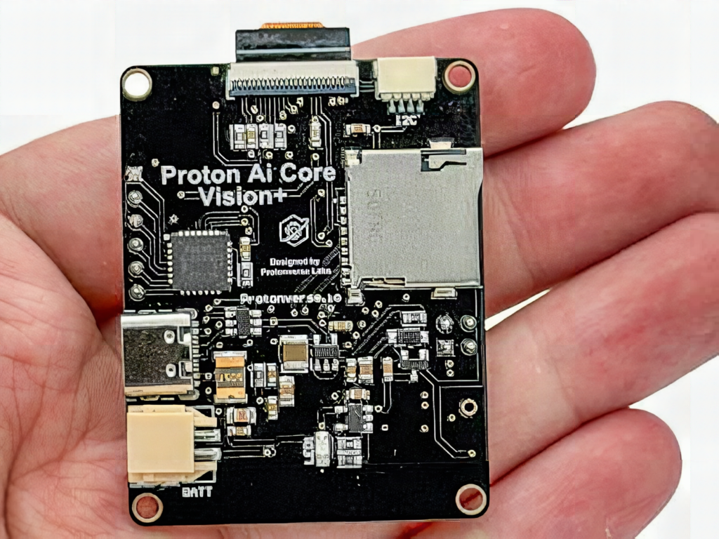 Proton AI Core Vision+: ESP32-S3 Board With Camera, Mic and IMU