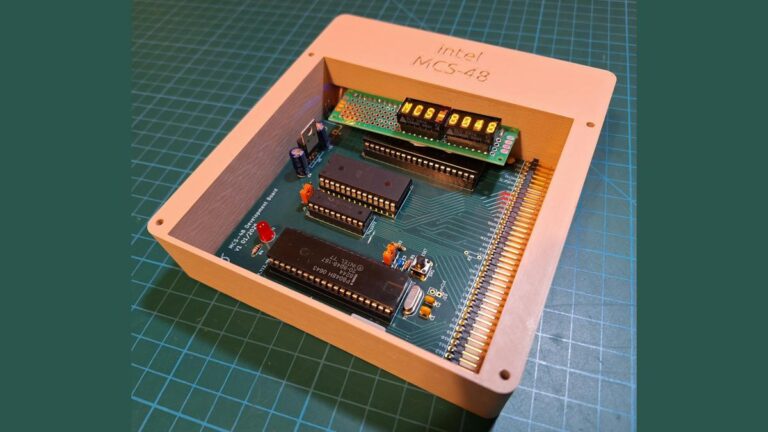 Weekend Build: An Intel 8048 Conference Badge from 1976