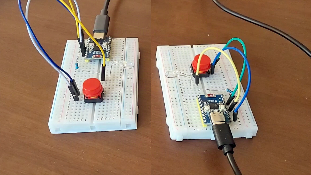 Two ESP32s Talk Over Light Using Just One LED Each
